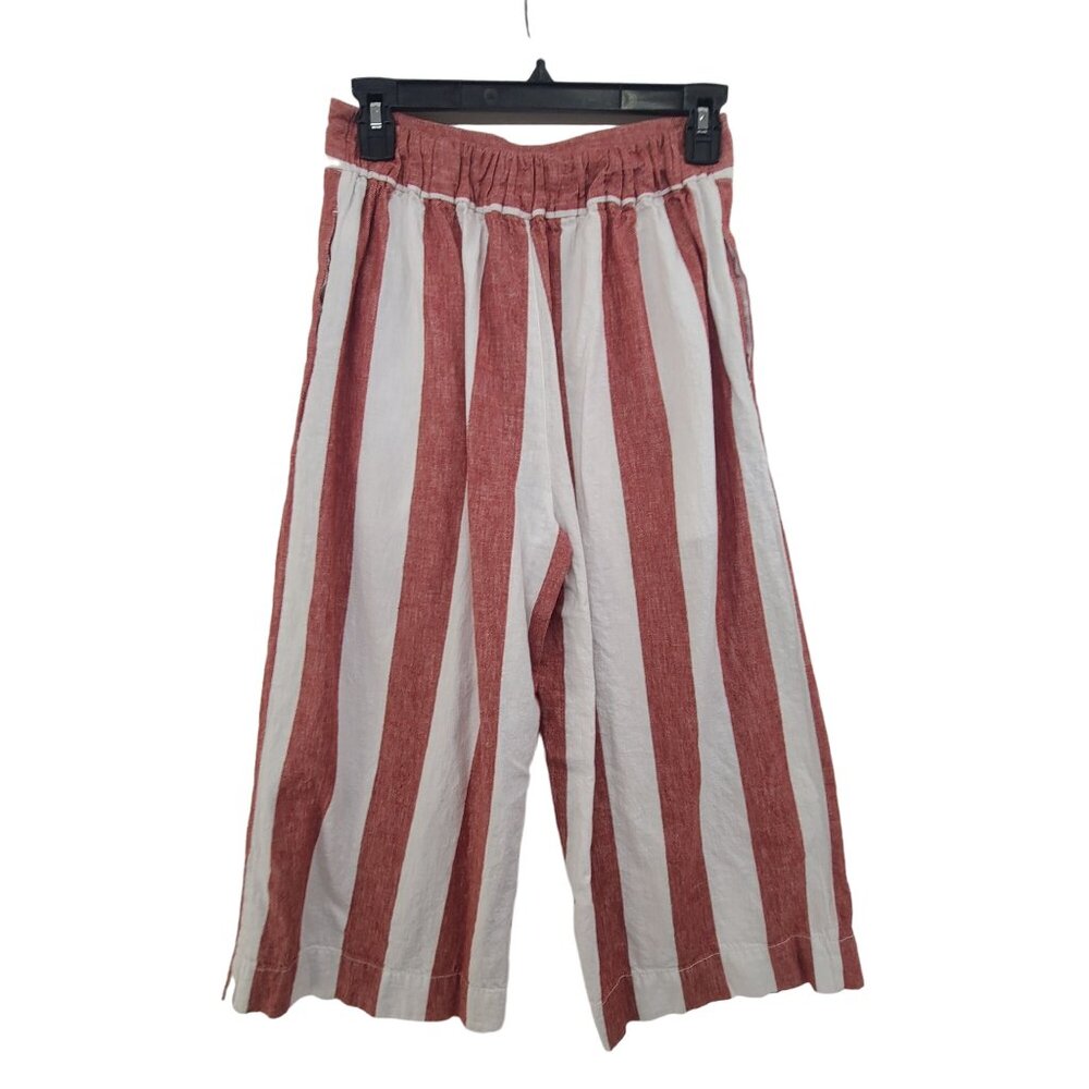 Madewell Wide-Leg Striped Pants in Red and White - Picture 6 of 11
